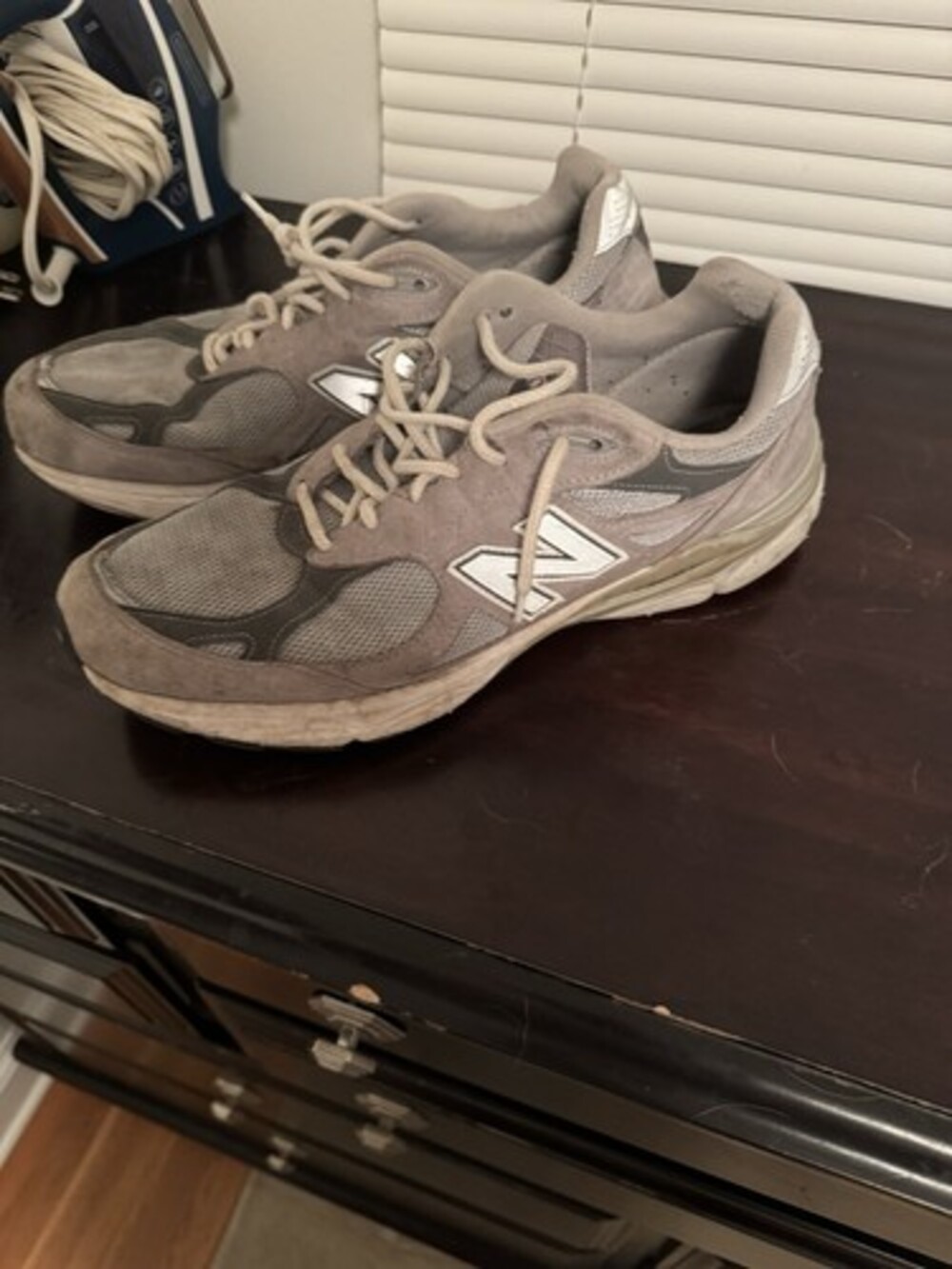 New Balance 990 V3 Gray Mens Size 14 D Running Shoes M990GL3 USA